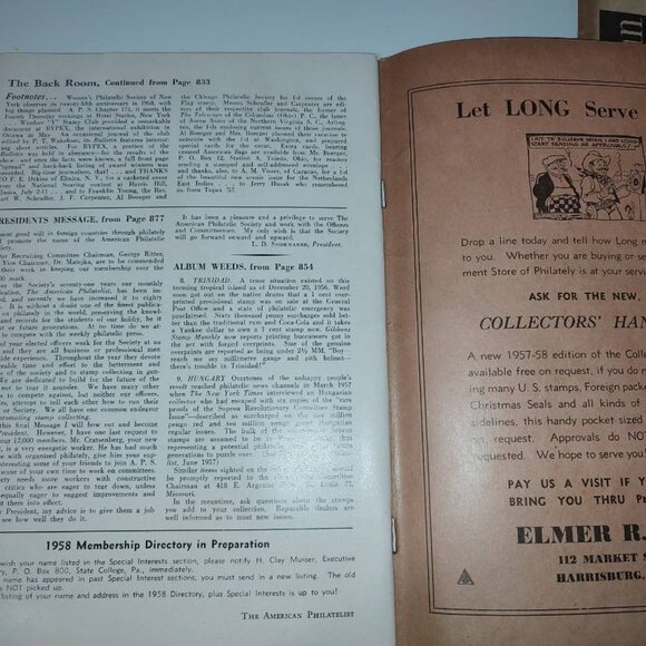 57' Two Books:The American Philatelist (Stamp Book) SC-AS IS(?Missing Pages??) - Picture 10 of 13